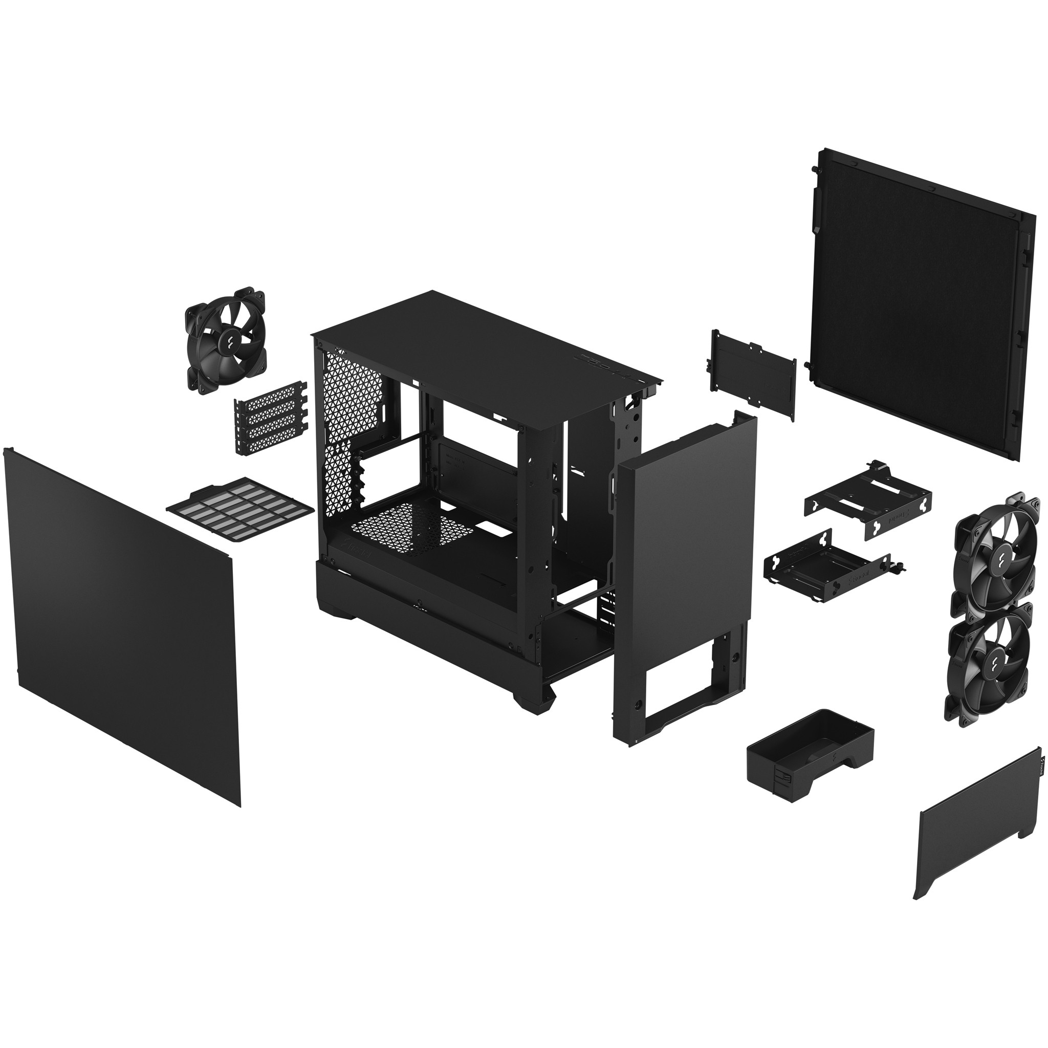 Kućište Fractal Design Pop Mini Silent - Mini - crna-5