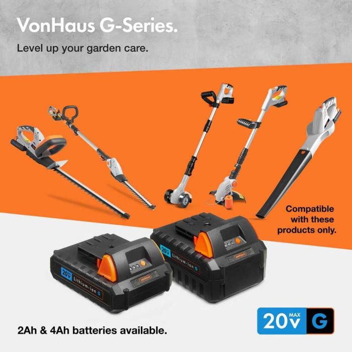Baterija VONHAUS G-series (20v, 4ah, li-ion)-2