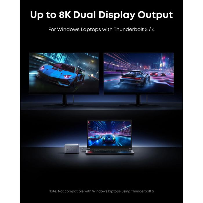 Priklopna postaja ANKER Thunderbolt 5 (14-u-1, HDMI, DisplayPort, USB-C, USB-A, SD/TF čitač kartica, Ethernet, Audio, 8K@60Hz, PD 3.1)-4