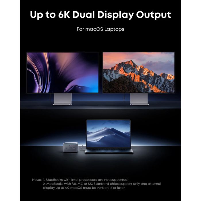 Priklopna postaja ANKER Thunderbolt 5 (14-u-1, HDMI, DisplayPort, USB-C, USB-A, SD/TF čitač kartica, Ethernet, Audio, 8K@60Hz, PD 3.1)-3
