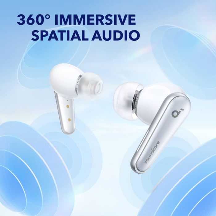 Bežične slušalice ANKER Soundcore Liberty 4 (ACAA 3.0, 360° prostorski zvok, senzor srčnog ritma, IPX4, do 28h trajanje baterije, 6 mikrofona, plave)-2
