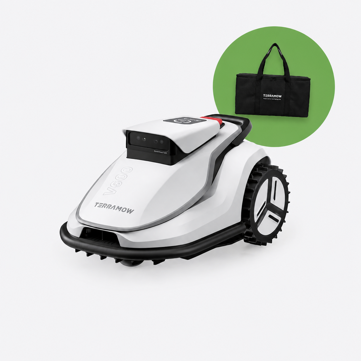 Robotska kosilica TERRAMOW V600 (do 600 m², 20,3 cm, TerraVision 2.0, Wi-Fi, 4G) + poklon torba-0