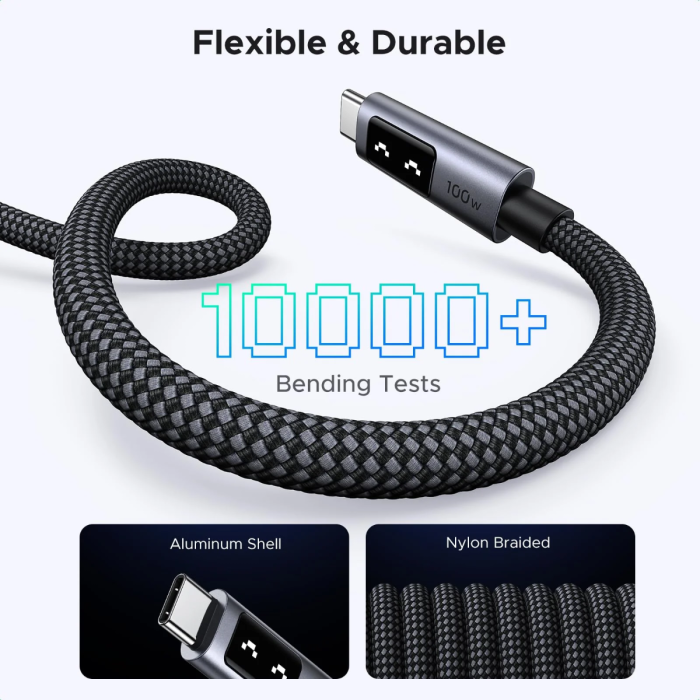 Kabel UGREEN 35513 USB-C na USB-C polnilni 100W, 3M-3