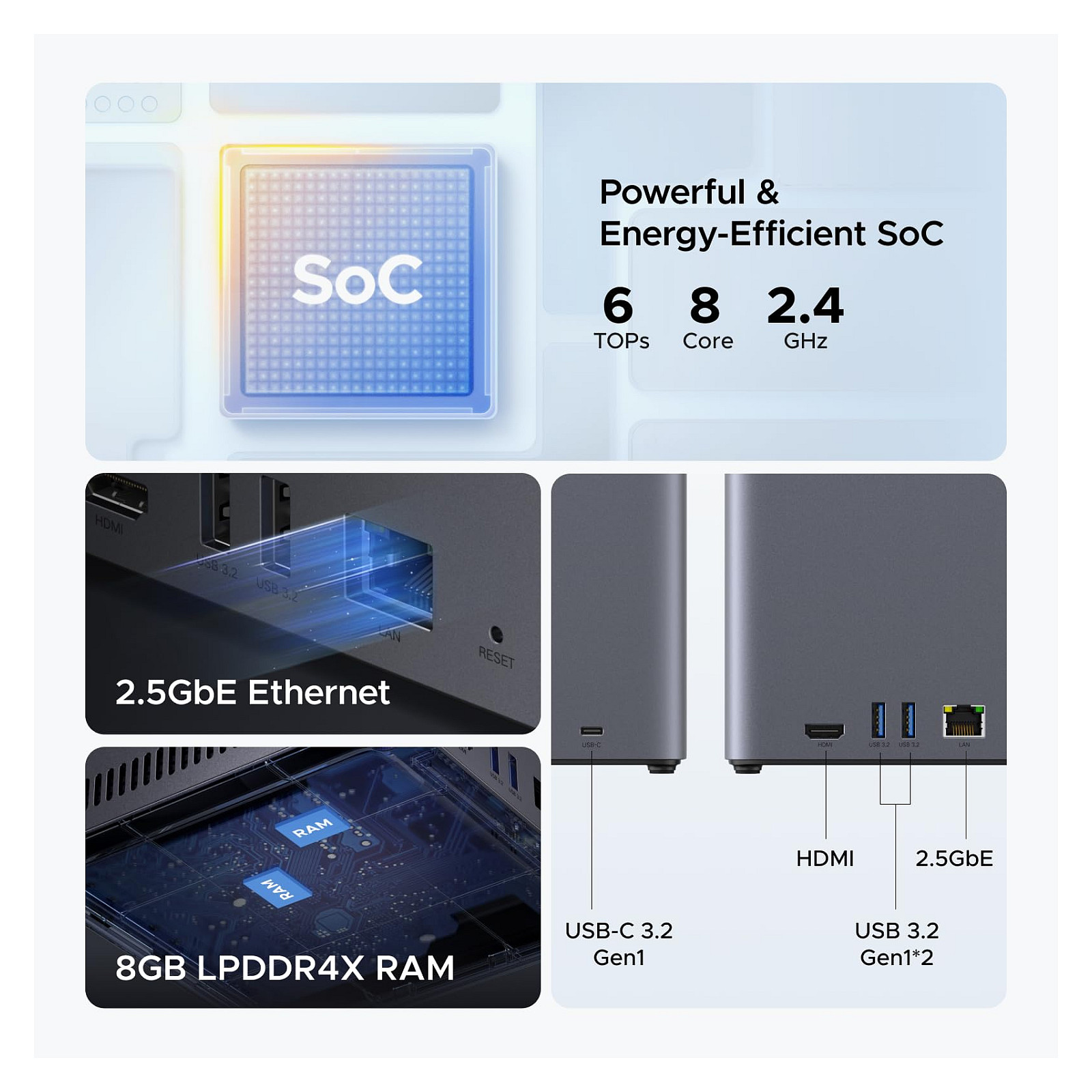 Ugreen NASync DH4300 Plus za 4 diske, ARM 8-jedrni, 8GB DDR4, 2.5Gbe mreža-20