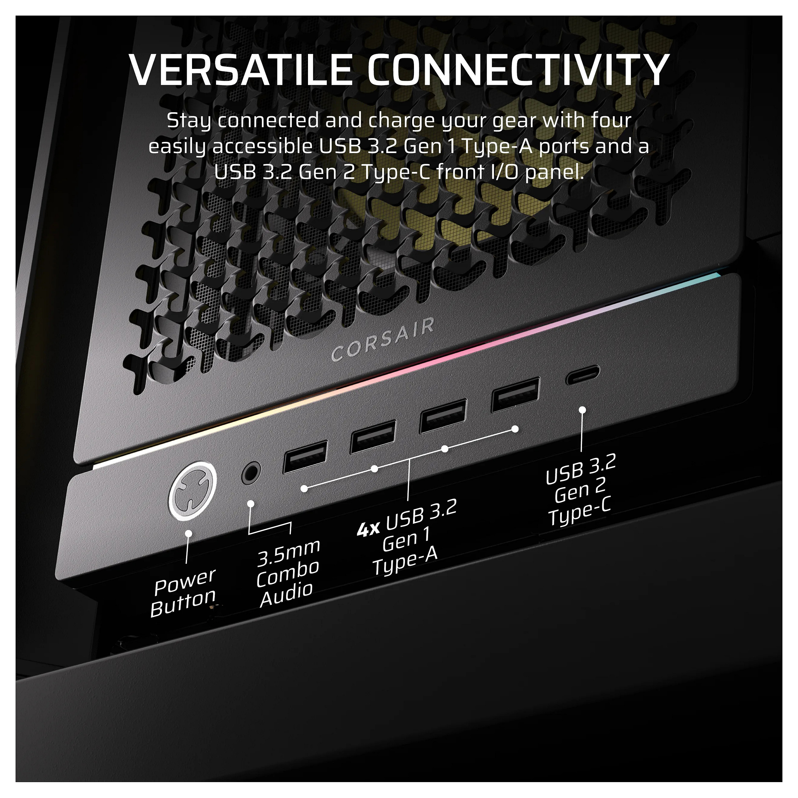 Kućište Corsair 5000D BlackMid-Tower Airflow Case-9