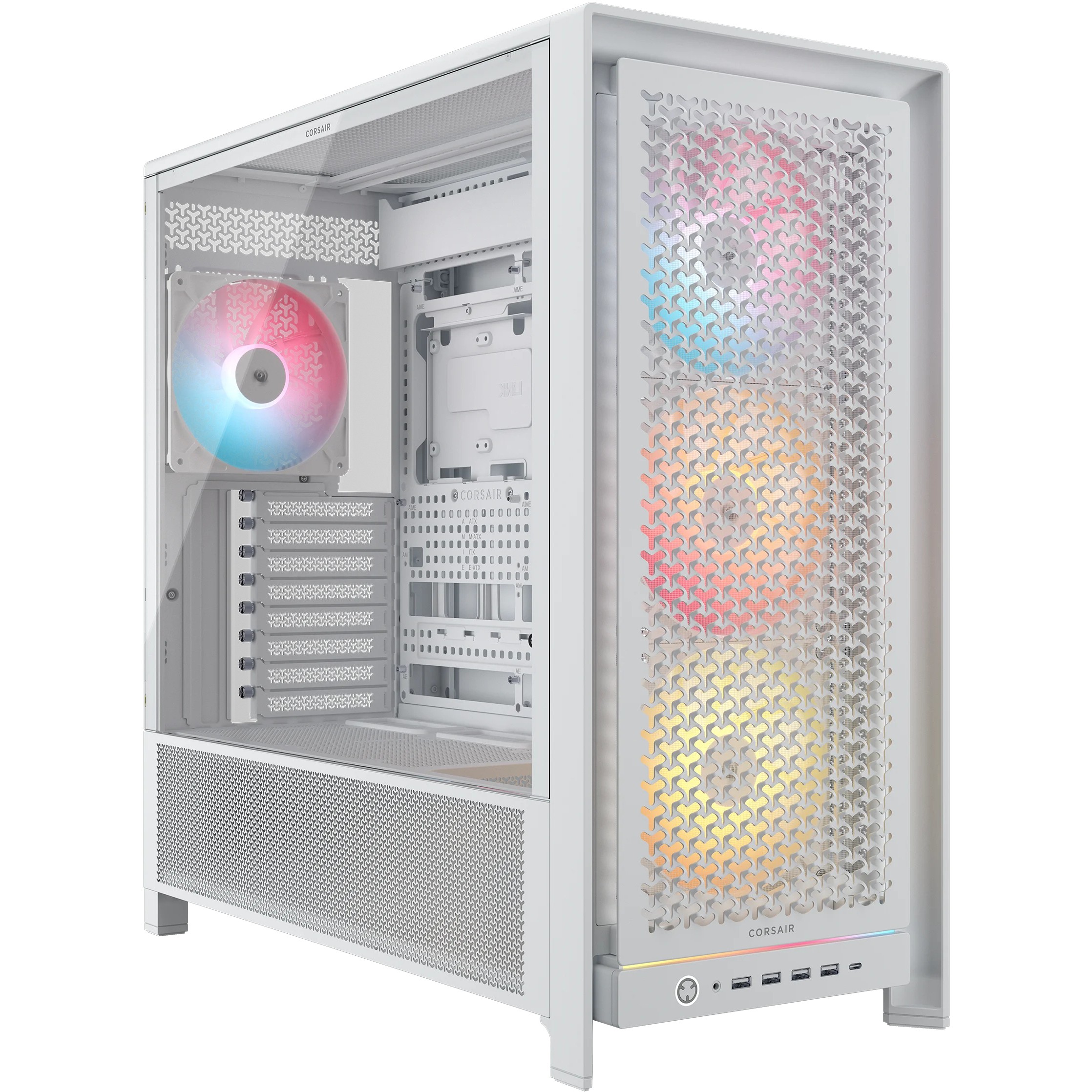 Kućište CORSAIR 5000D WhiteMid-Tower Airflow Case-0