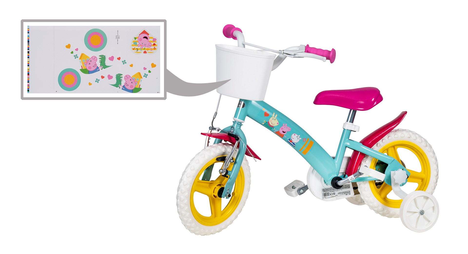 Bicikl za djecu TOIMSA TOI1198 12" Peppa Pig-6