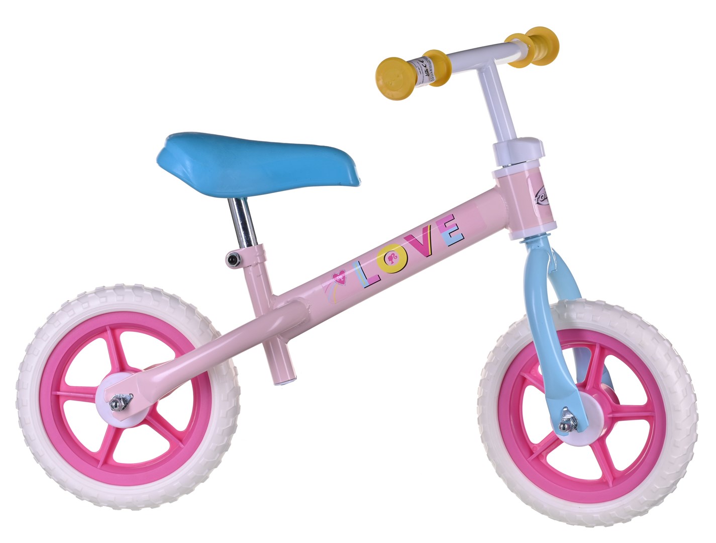 Dječji bicikl bez pedala TOIMSA Barbie 10" (guralica, podesivo sjedalo, za 2-3 god.) Pink-1