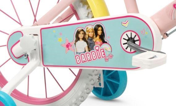 Dječji bicikl TOIMSA Barbie 16" (5-8 godina, pomoćni kotači, 2 kočnice) rozi-6