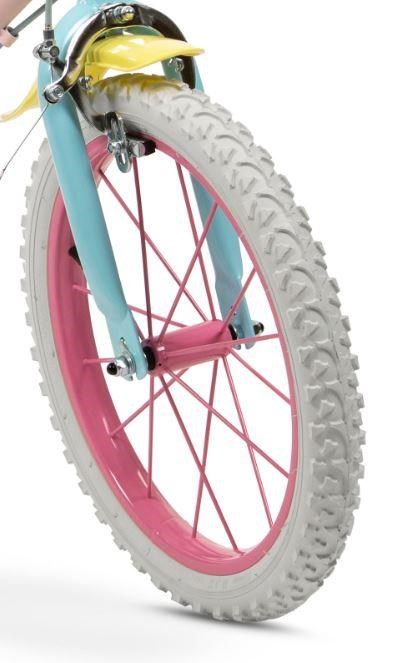 Dječji bicikl TOIMSA Barbie 16" (5-8 godina, pomoćni kotači, 2 kočnice) rozi-2