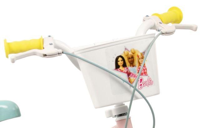 Dječji bicikl TOIMSA Barbie 16" (5-8 godina, pomoćni kotači, 2 kočnice) rozi-1
