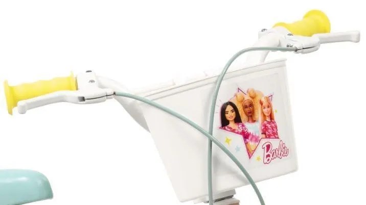 Dječji bicikl TOIMSA Barbie 14" (za djecu 4-6 god, pomoćni kotači, košara, sjedalica za lutku) Pink-1