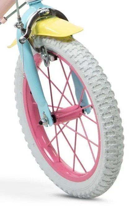 Dječji bicikl TOIMSA Barbie 14" (za djecu 4-6 god, pomoćni kotači, košara, sjedalica za lutku) Pink-4