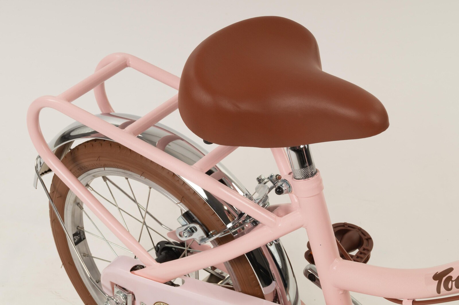Dječji bicikl TOIMSA 16" Vintage Pink (pomoćni kotači, košara, sjedalica za lutku)-8