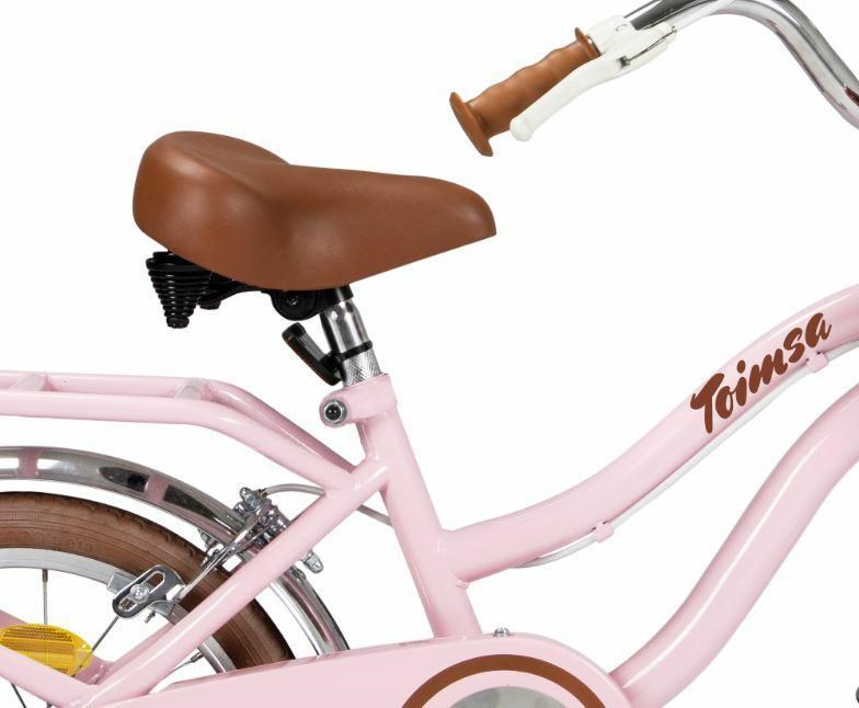 Dječji bicikl TOIMSA 16" Vintage Pink (pomoćni kotači, košara, sjedalica za lutku)-4