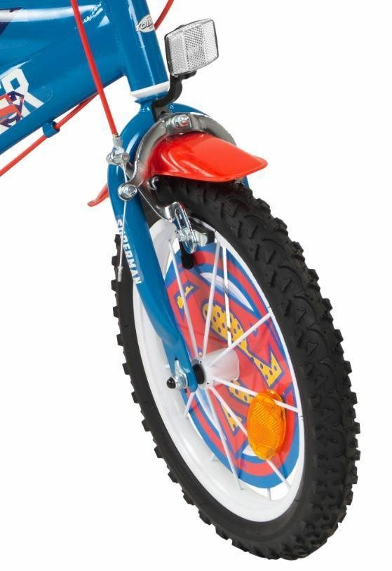 Dječji bicikl TOIMSA Superman 14" (za djecu 4-6 god, pomoćni kotači, prednja i stražnja kočnica)-3