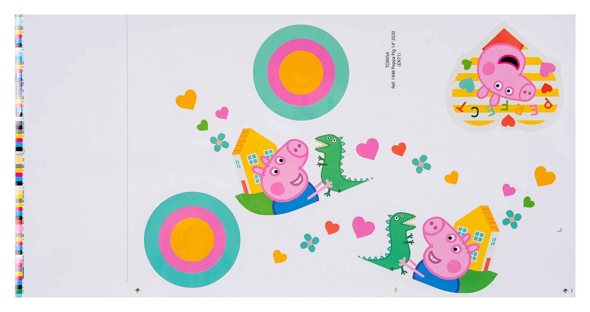 Dječji bicikl TOIMSA Peppa Pig 16" (za djecu 5-8 god, pomoćni kotači, košara)-7