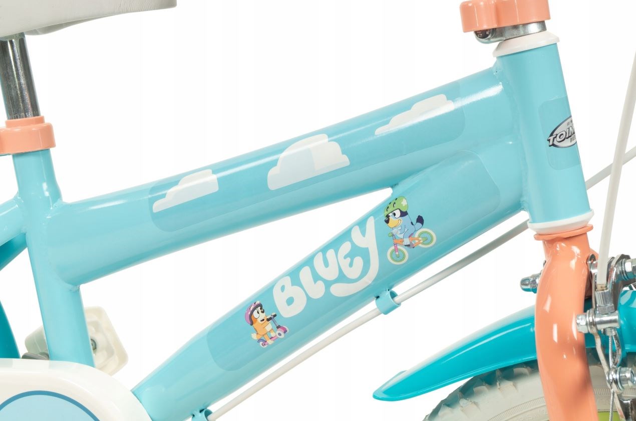 Dječji bicikl TOIMSA Bluey 14" (za djecu 4-6 godina, pomoćni kotači, kočnice)-2