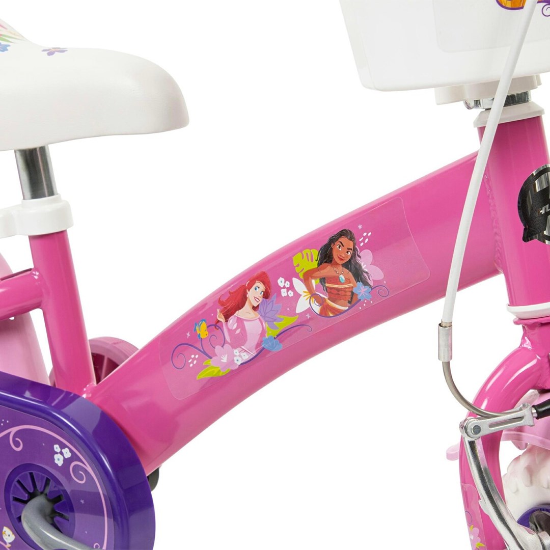 Dječji bicikl HUFFY Disney Princess 12" (pomoćni kotači, prednja košara, za dob 3-5 god)-3
