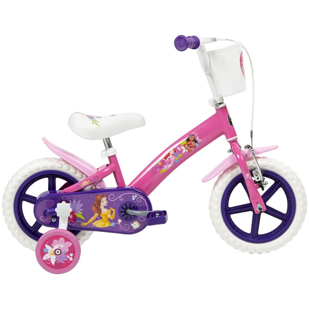 Dječji bicikl HUFFY Disney Princess 12" (pomoćni kotači, prednja košara, za dob 3-5 god)-2