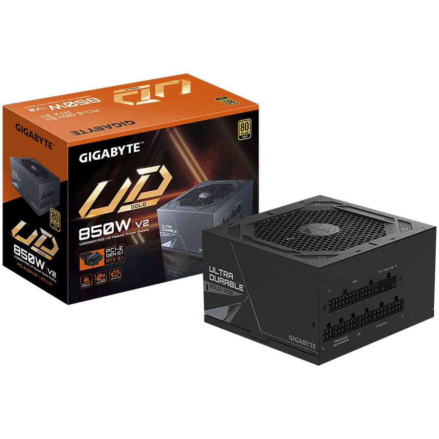 Napajanje GIGABYTE UD850GM 850W PG5 V2 (850W, crna boja)-8