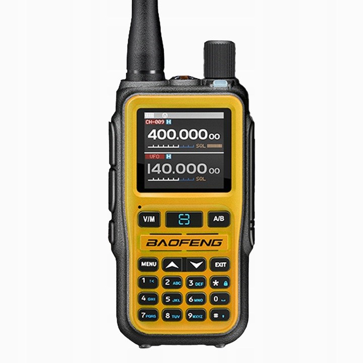 Walkie-Talkie BAOFENG UV-5R (MINI USB-C, Bluetooth, VHF UHF, Aviation Band, narančasta)