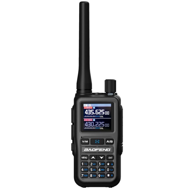 Walkie-Talkie BAOFENG UV-5R (MINI USB-C, Bluetooth, VHF UHF, Aviation Band, siva)-1
