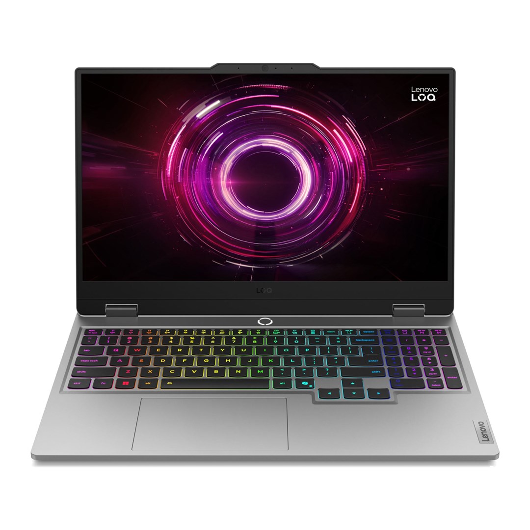 Laptop LENOVO LOQ 15AHP10 (Ryzen 5 220, 15.6" FHD IPS 300nits 144Hz, 16GB DDR5, SSD512, GeForce RTX 5050 8GB, 60Wh, NoOS, Luna Grey) – internacionalna non HR tipkovnica