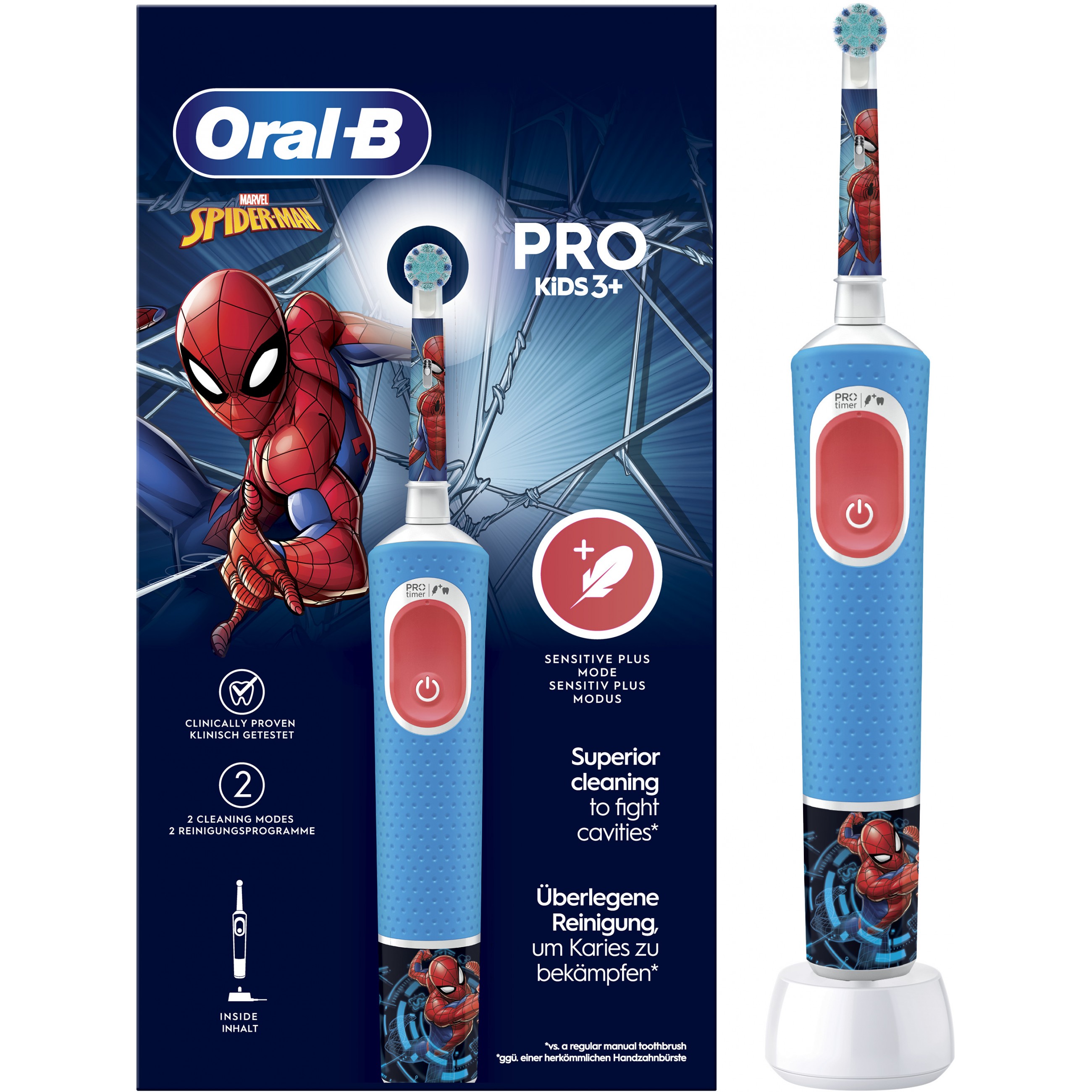 Električna četkica za zube BRAUN Oral-B Vitality Pro 103 Kids Spiderman-1