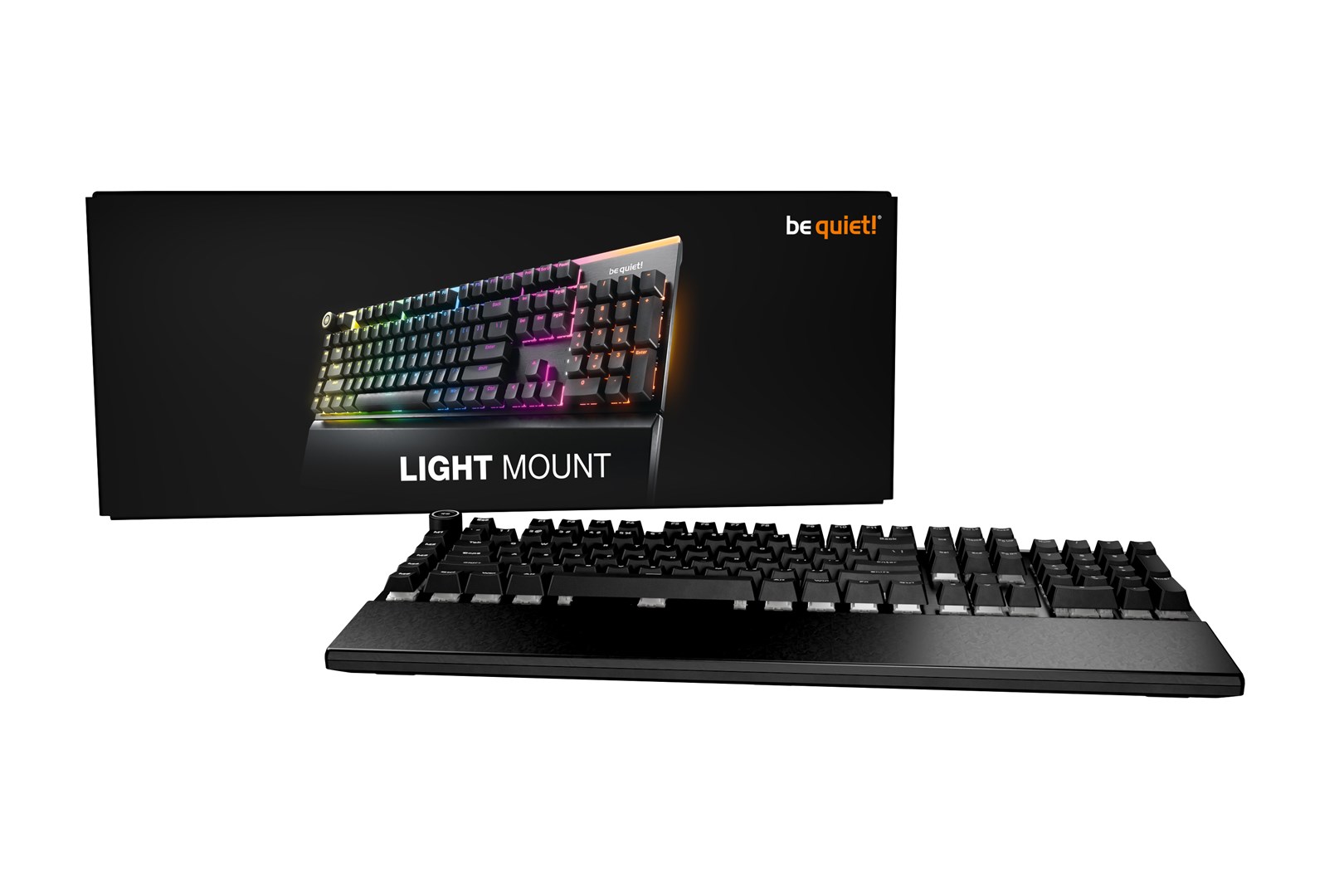Gaming tipkovnica BE QUIET! Light Mount Silent Tactile (US ANSI, USB, QWERTY, crna) – internacionalna non HR tipkovnica-6