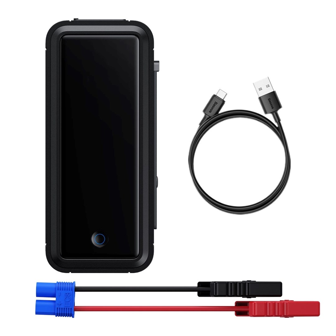 Jump starter BASEUS Super Energy Mega Series BS-CH007 (supercapacitor, 3000A, 12V, USB-C / EC8 / DC, siva)-3