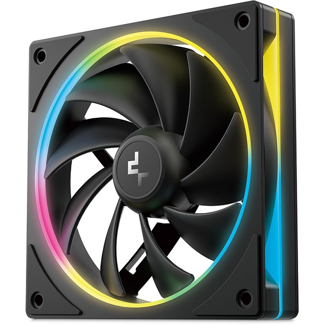 Ventilator za računalno kućište DEEPCOOL FL12 SE (12 cm, Crni)-0