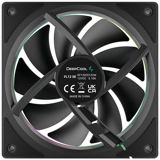 Ventilator za računalno kućište DEEPCOOL FL12 SE (12 cm, Crni)-2