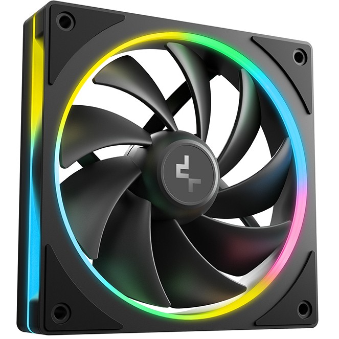 Ventilator za računalno kućište DEEPCOOL FL12 SE (12 cm, Crni)-3