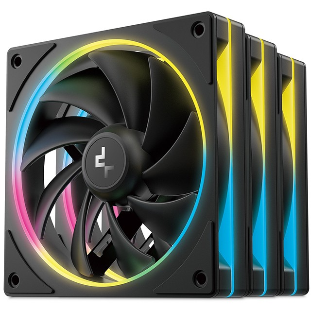 Ventilator za računalno kućište DEEPCOOL FL12 SE 3IN1 (12 cm, Bijeli, 3 kom)