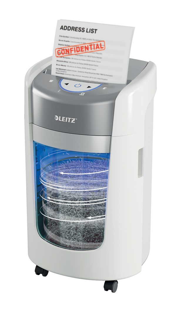 Rezač papira LEITZ IQ OptiMax Home Office 225 (Micro Cut, Security P5, 15L, Bijeli)