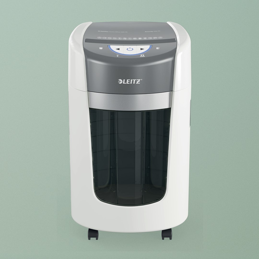 Rezač papira LEITZ IQ OptiMax Home Office 225 (Micro Cut, Security P5, 15L, Bijeli)-10