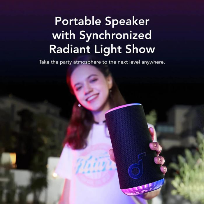 Prijenosni Bluetooth zvučnik ANKER Soundcore Glow (30W, 360° zvuk, IP67, 18h trajanje baterije, PartyCast 2.0, moder)-1
