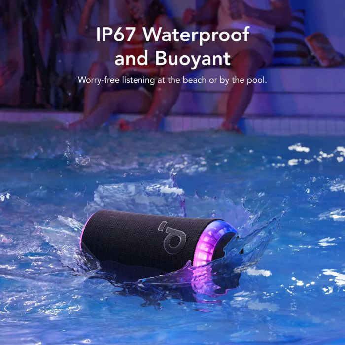 Prijenosni Bluetooth zvučnik ANKER Soundcore Glow (30W, 360° zvuk, IP67, 18h trajanje baterije, PartyCast 2.0, moder)-5