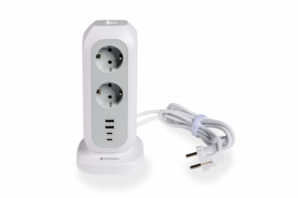 Produžni kabel VERBATIM EU Power Tower EUPT-01 11xAC / 2xUSB / 2xType-C-0