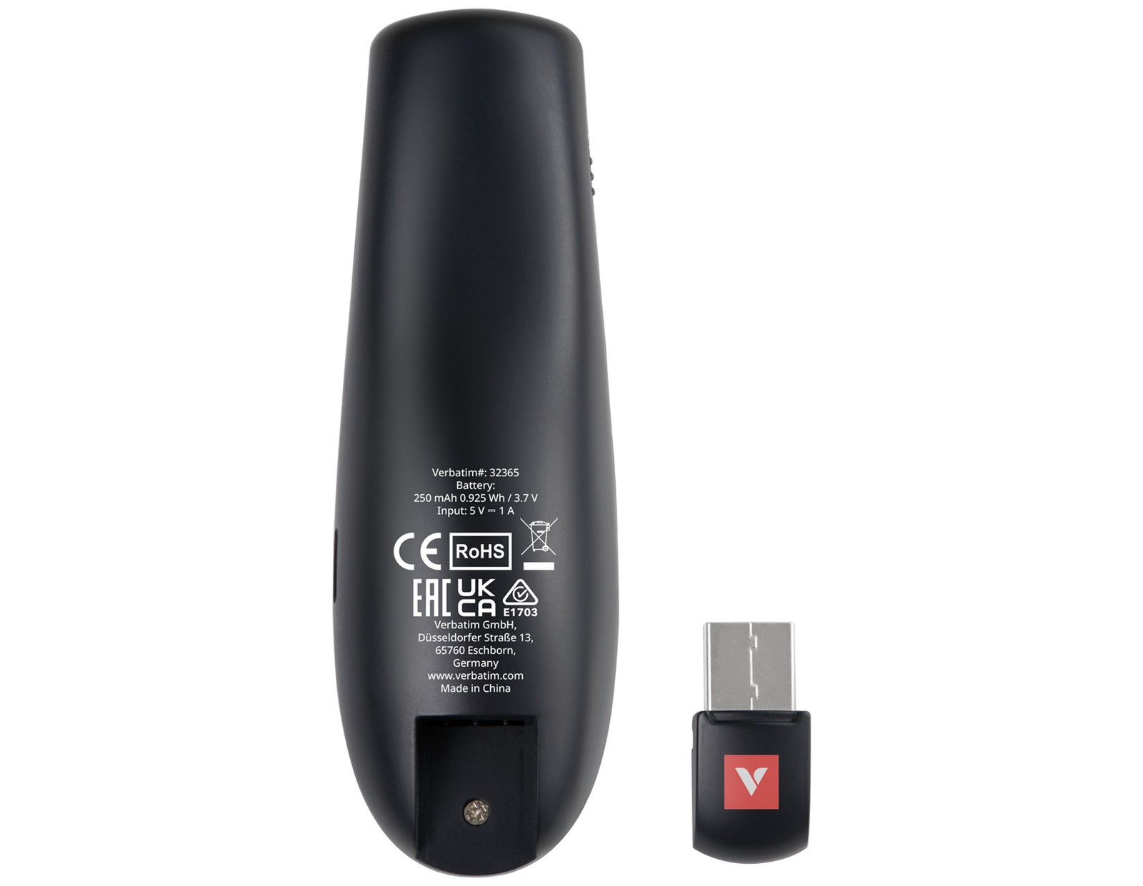 Bežični prezenter VERBATIM Focus (crveni laser, domet 30 m, siva boja)-3