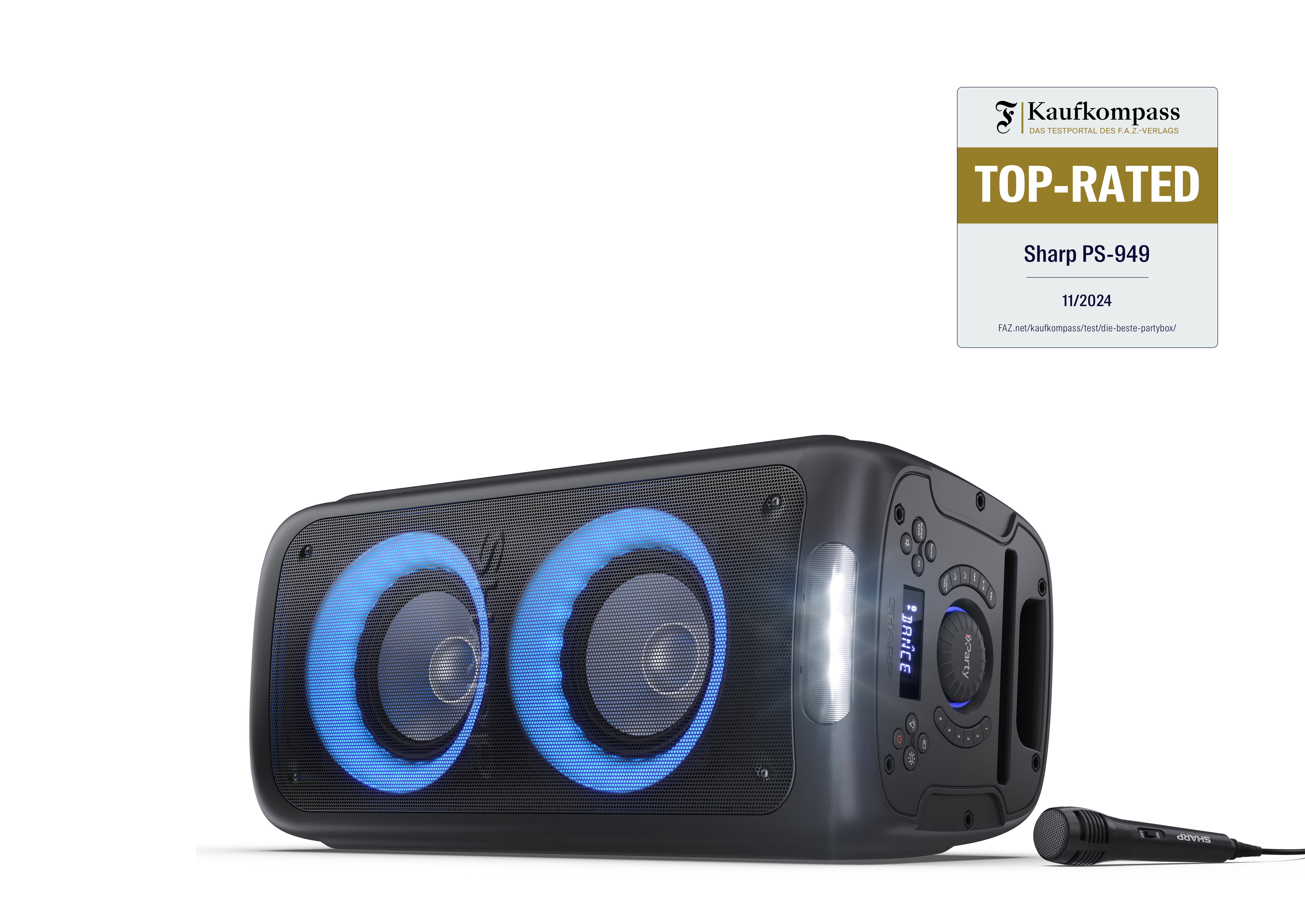 Party zvučnik SHARP PS-949 (132W, Bluetooth, TWS, IPX4, USB, LED rasvjeta)-9