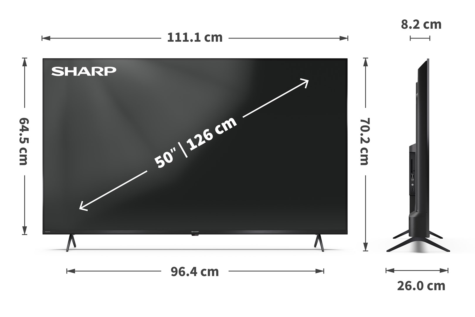 TV SHARP 50HP5265E (50", 4k, Ultra HD,QLED, Google TV)-7