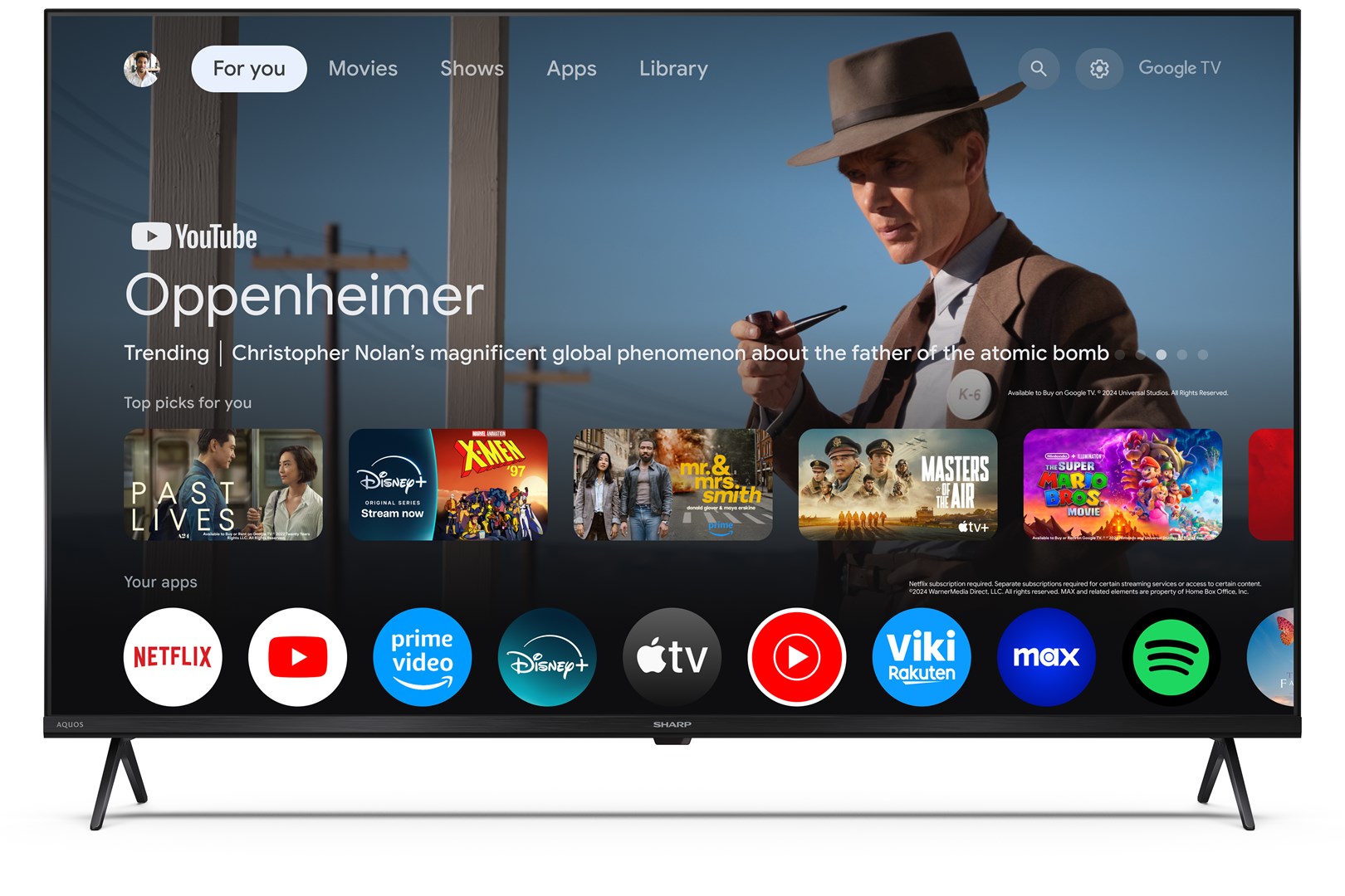 TV SHARP 50HP5265E (50", 4k, Ultra HD,QLED, Google TV)-2