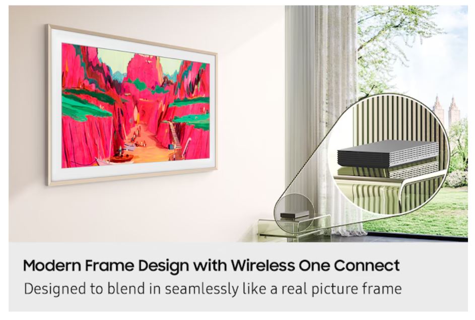 TV SAMSUNG The Frame PRO QE75LS03FWUXXH Tizen OS (189 cm, 4K UHD, Neo Quantum HDR, HDR10+, AI Sound, Smart TV, DVB-T2/C/S2)-4