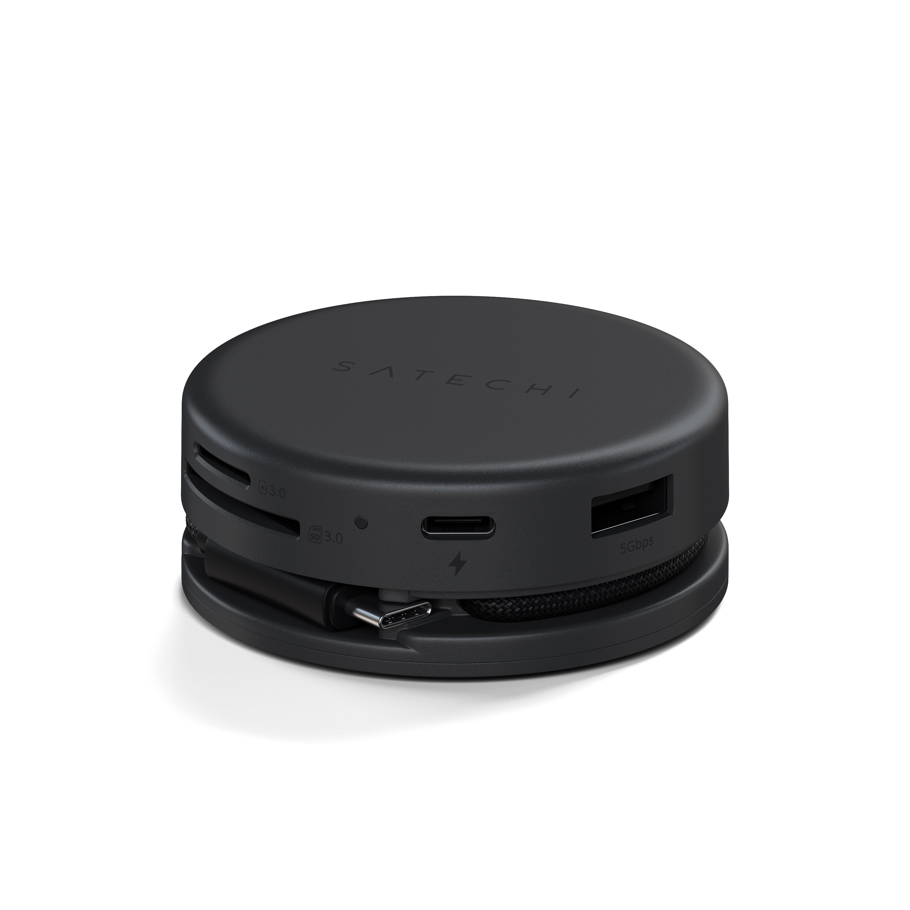 Multiport adapter SATECHI OntheGo (7-u-1, space black)