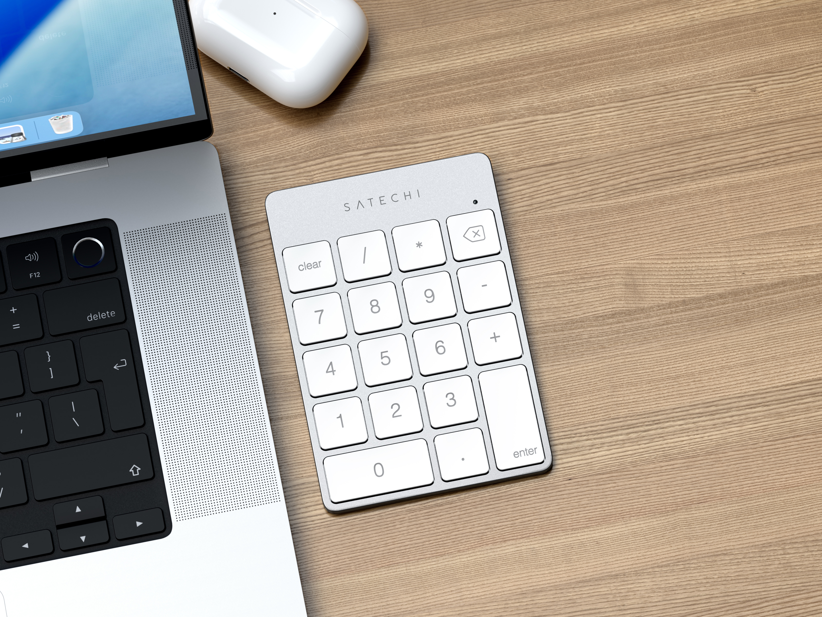 Numerička tipkovnica SATECHI Slim Wireless Keypad (srebrna)-2