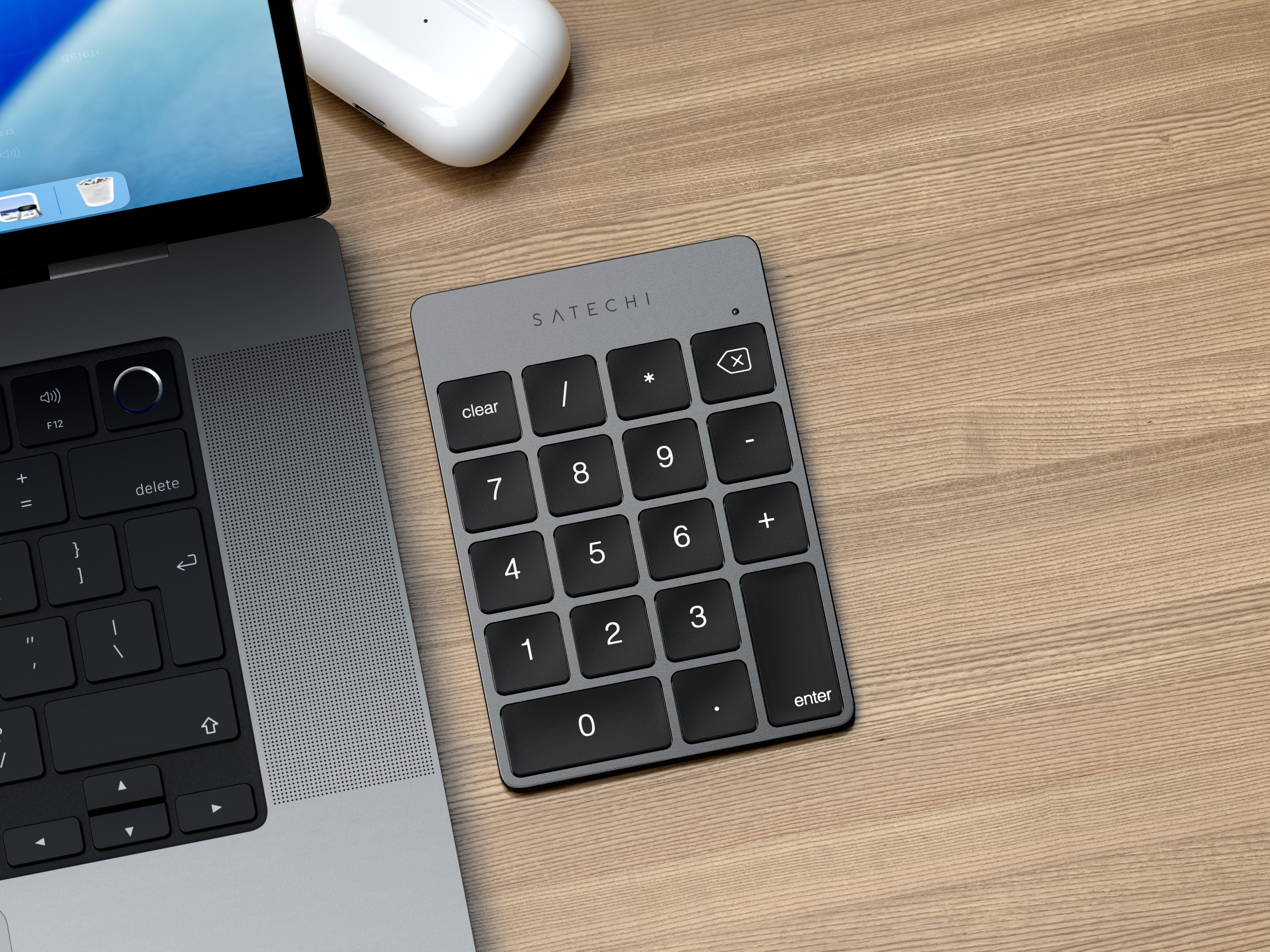Numerička tipkovnica SATECHI Slim Wireless Keypad (bežična, space gray)-2