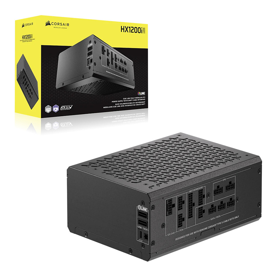 Napajanje Corsair  iCUE LINK HX1200i SHIFT 1200 WATX 3.1 Cybenetics Platinum, Fully Modular, Power-1
