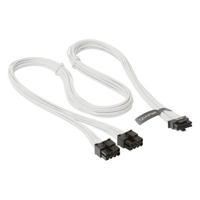 Kabel za napajanje SEASONIC 12VHPWR 90° (600W, 2x 8-pin, bijeli)-0